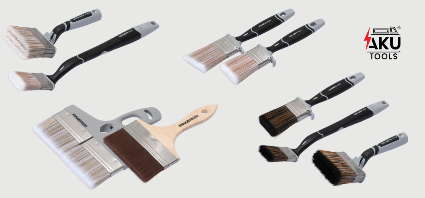 Aku Tools profesjonalne pędzle malarskie Anza Pro Profesjonalne pędzle malarskie Anza Pro dostępne w ofercie Aku Tools