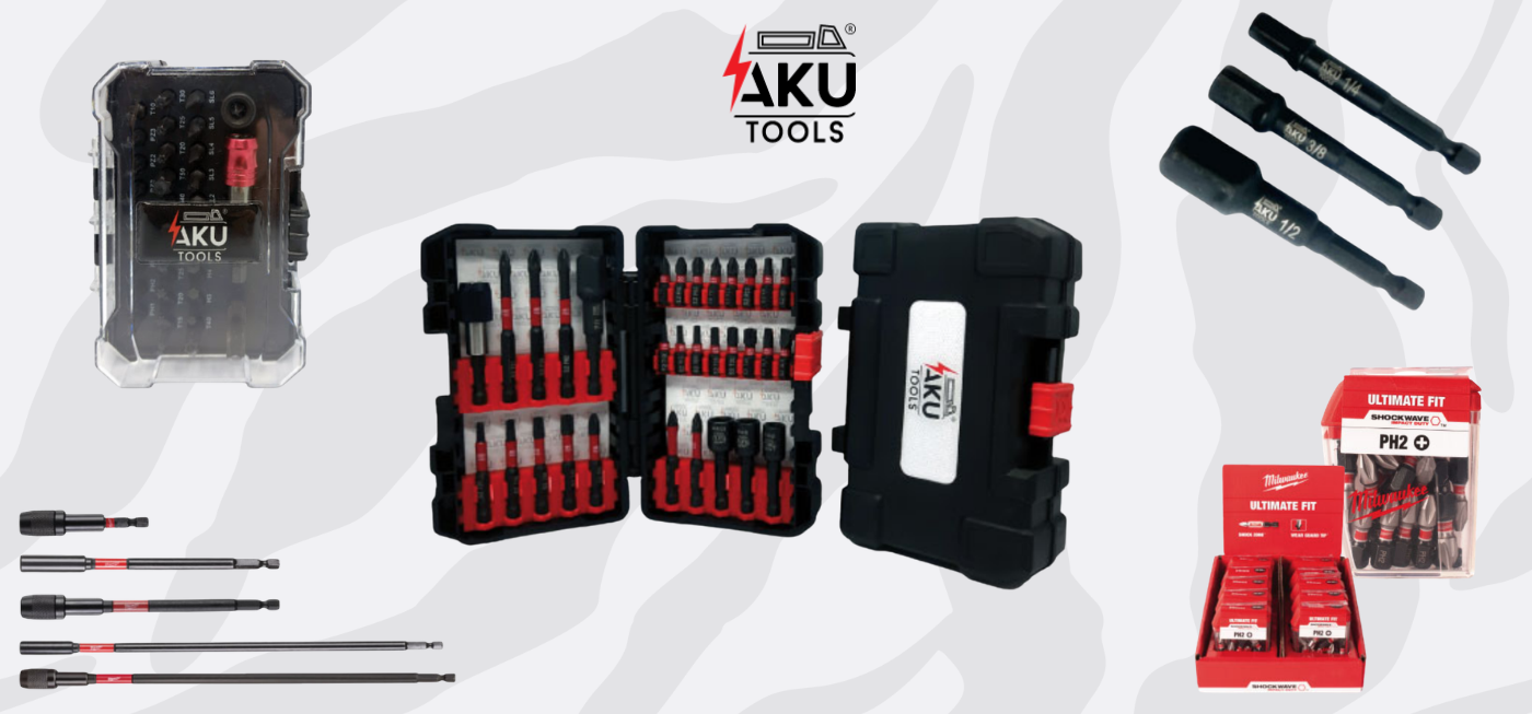 AKU Tools - bity udarowe Shockwave i zestawy bitów Bity udarowe i zestawy bitów w AKU Tools