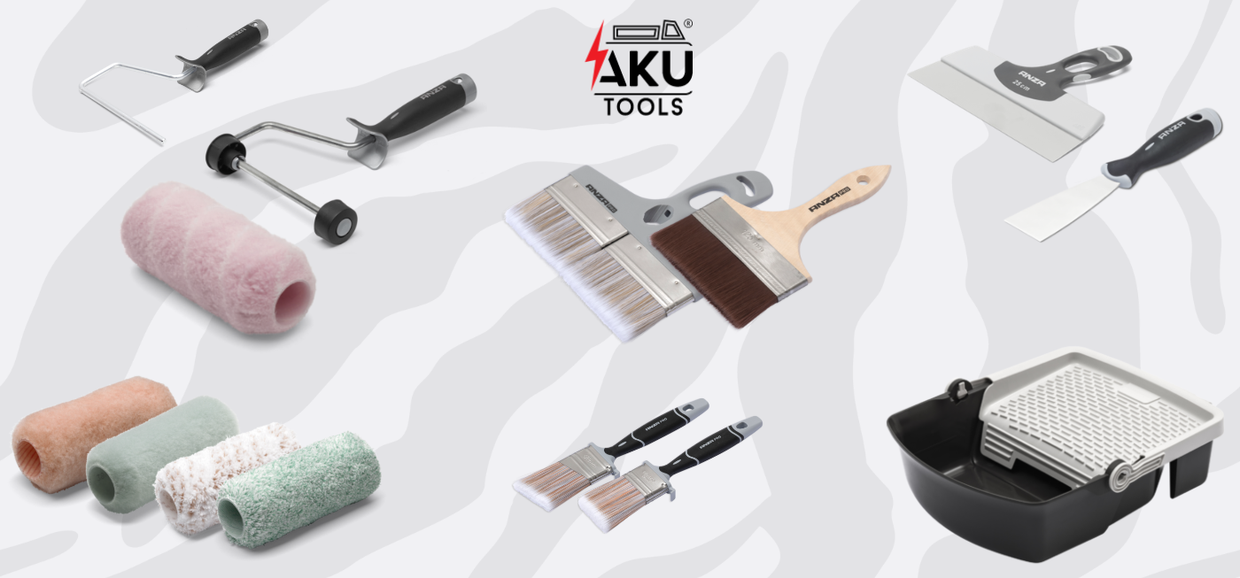 AKU Tools - narzędzia malarskie ANZA Pro: pędzle i wałki Narzędzia malarskie ANZA Pro w AKU Tools