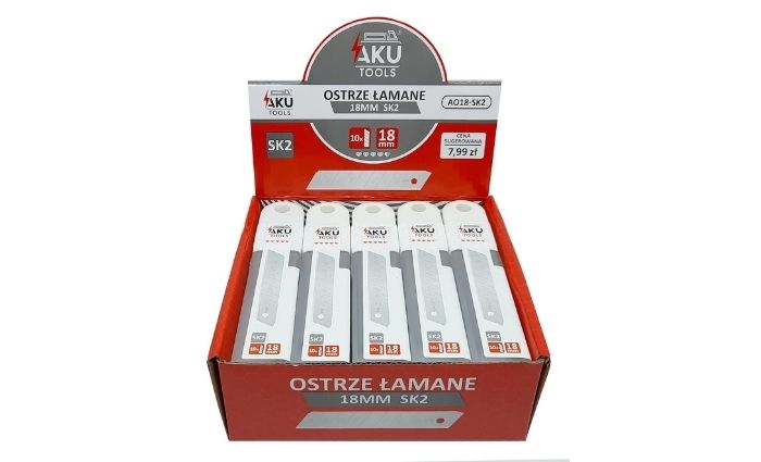 Nowość w ofercie AKU Tools - Ostrza łamane 18 MM stal SK2