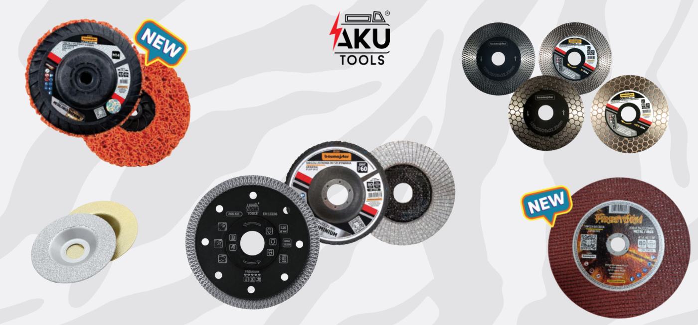 AKU Tools - tarcze diamentowe, do metalu i listkowe Tarcze diamentowe i do metalu w AKU Tools