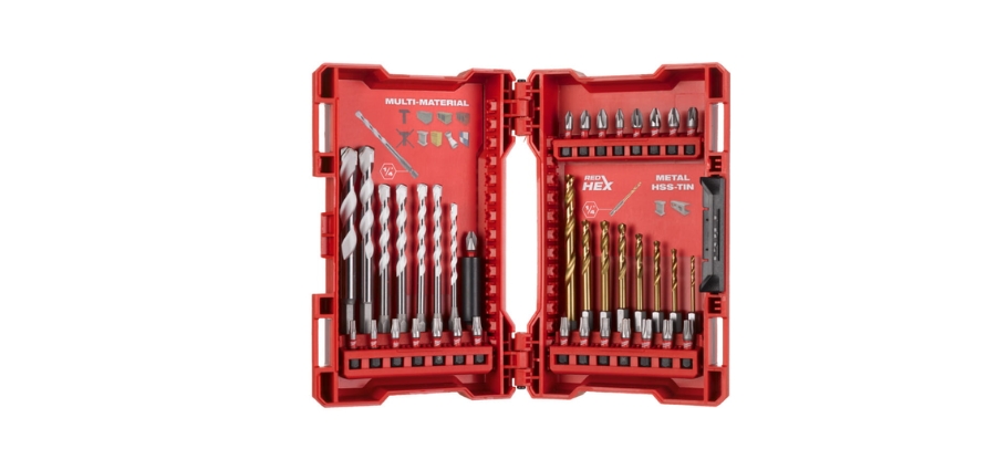 Zestaw bitów, wierteł uniwersalnych i red hex do metalu 39 szt. Milwaukee