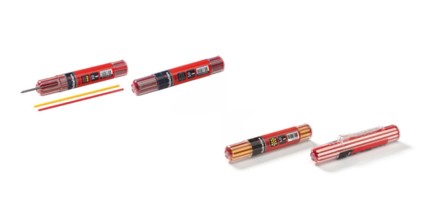 Wkłady czerwone 0,9 mm do ołówka automatycznego