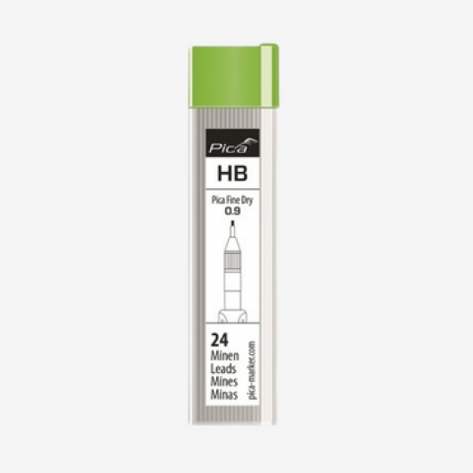 Zestaw 24 szt. wkładów grafitowych HB 0,9mm do ołówka automatycznego PICA