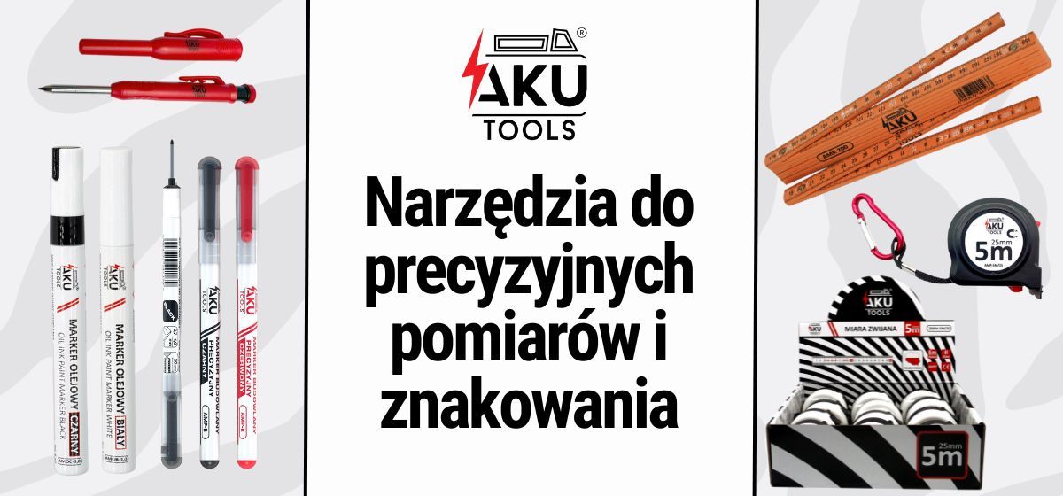 Narzędzia do pomiarów i znakowania od firmy AKU Tools