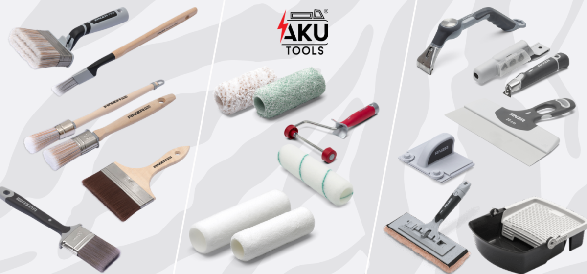 Nowość w ofercie Aku Tools: Marka Anzapro - pędzle, wałki i akcesoria malarskie